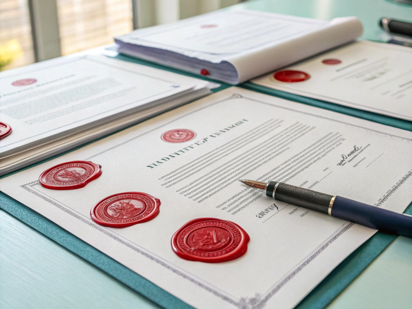 Professional legal documentation background
