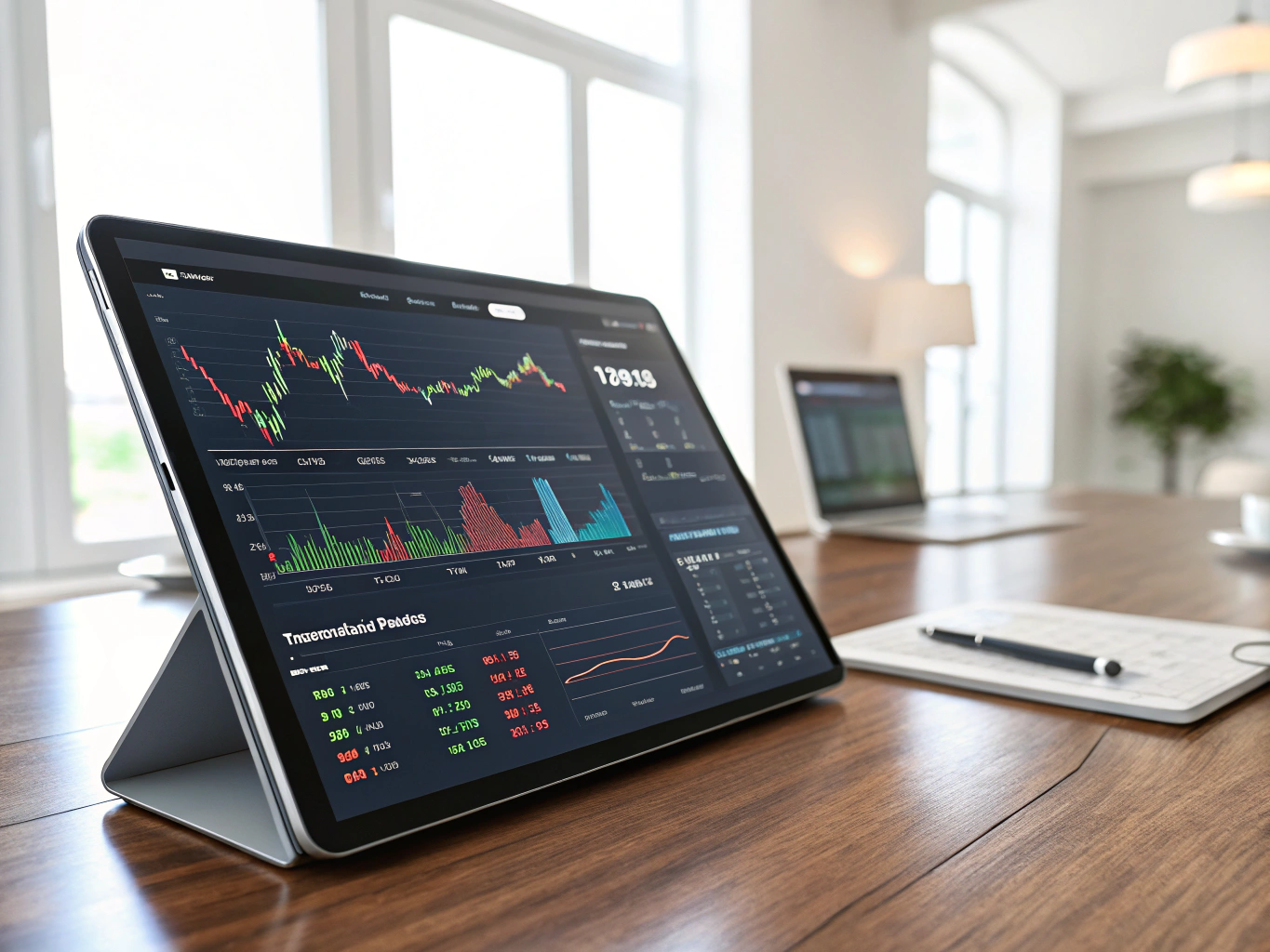 3D abstract financial visualization
